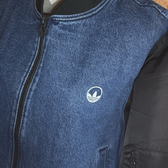 Adidas Women's Collegiate Denim Jacket - Picture 8 of 9